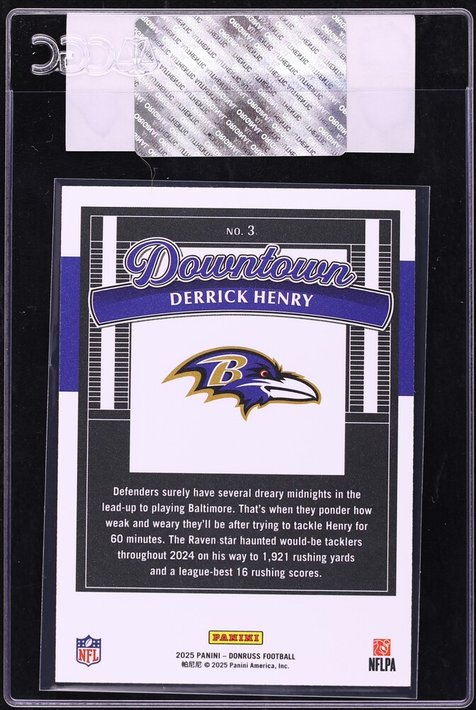 2025 Donruss Downtown Derrick Henry #3 CGC AUTH