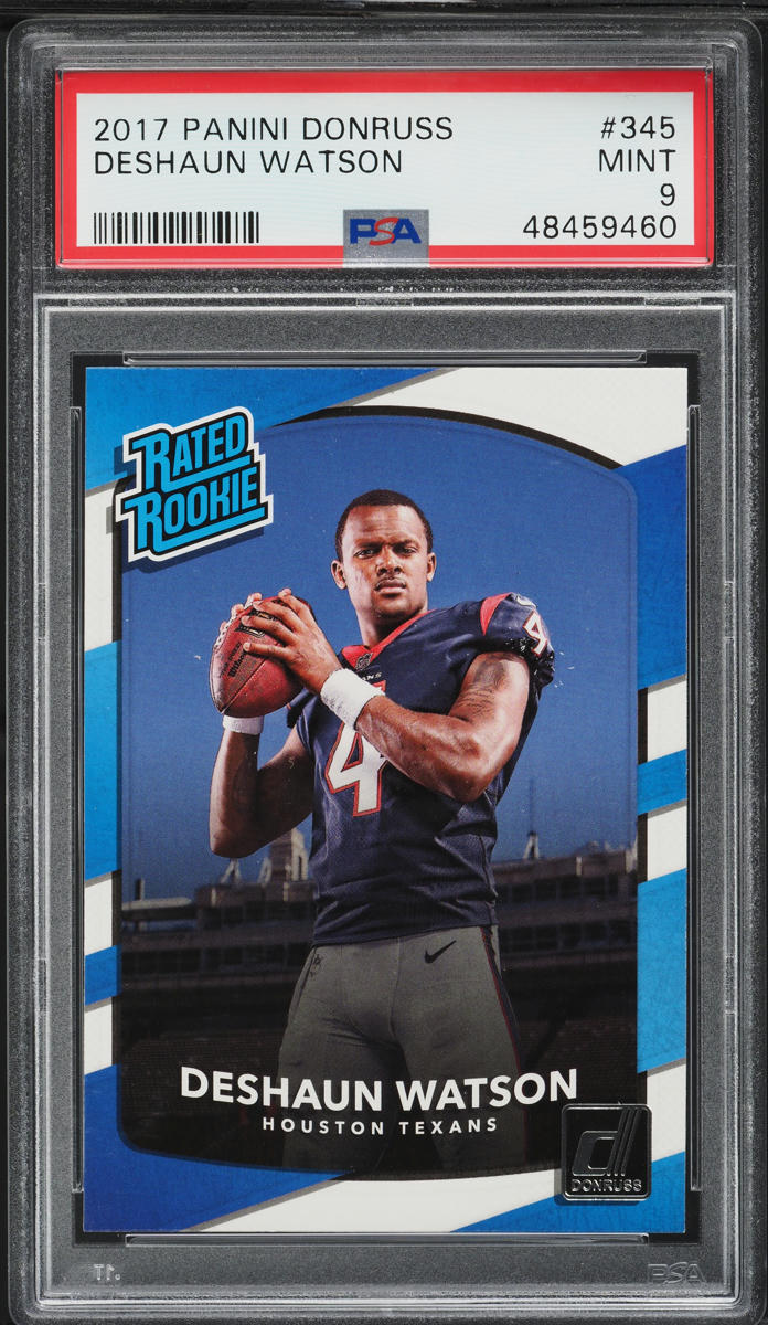 2017 Donruss Football Deshaun Watson ROOKIE #345 PSA 9 MINT
