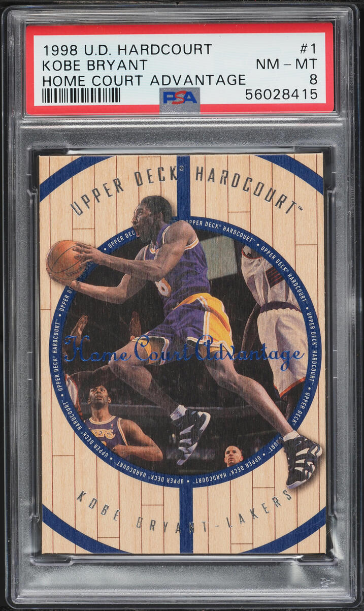 1998 Upper Deck Hardcourt Home Court Advantage Kobe Bryant #1 PSA 8 NM-MT