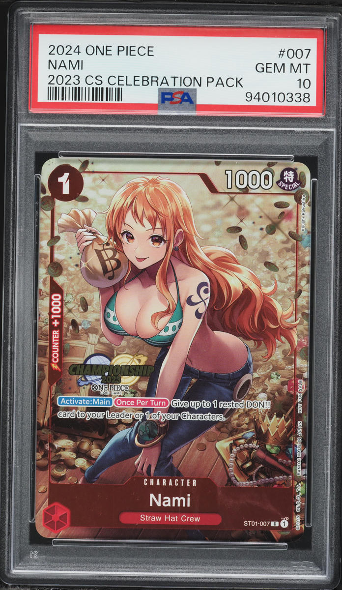 2024 One Piece Championship Celebration Pack Nami #ST01-007 PSA 10 GEM MINT