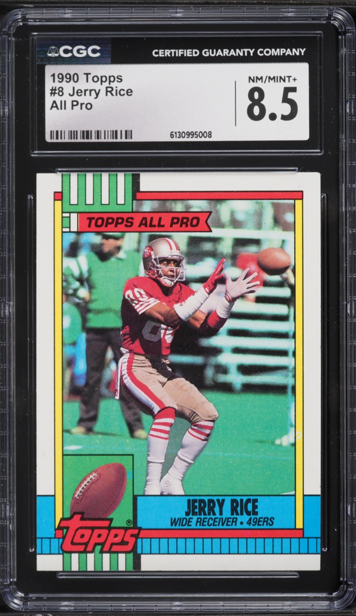 1990 Topps All Pro Jerry Rice #8 CGC 8.5 NM-MT+
