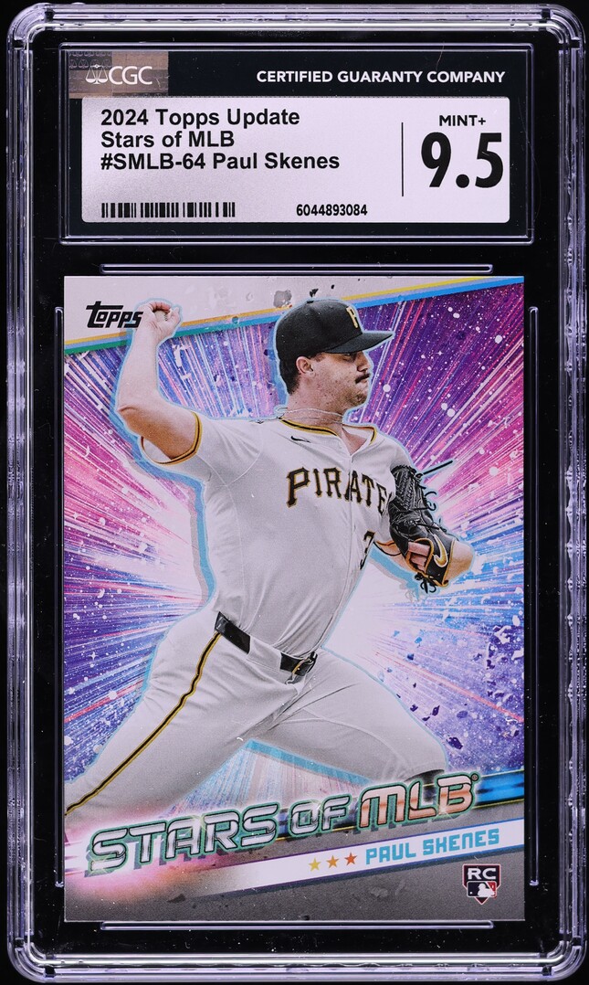 2024 Topps Update Stars Of MLB Paul Skenes ROOKIE #SMLB-64 CGC 9.5 MINT+