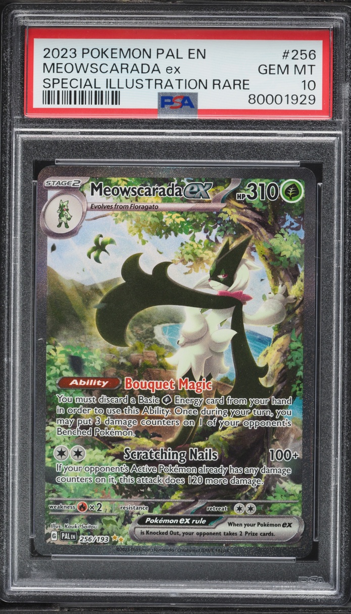 2023 Pokemon Scarlet & Violet Paldea Evolved SIR Meowscarada EX #256 PSA 10 GEM MINT