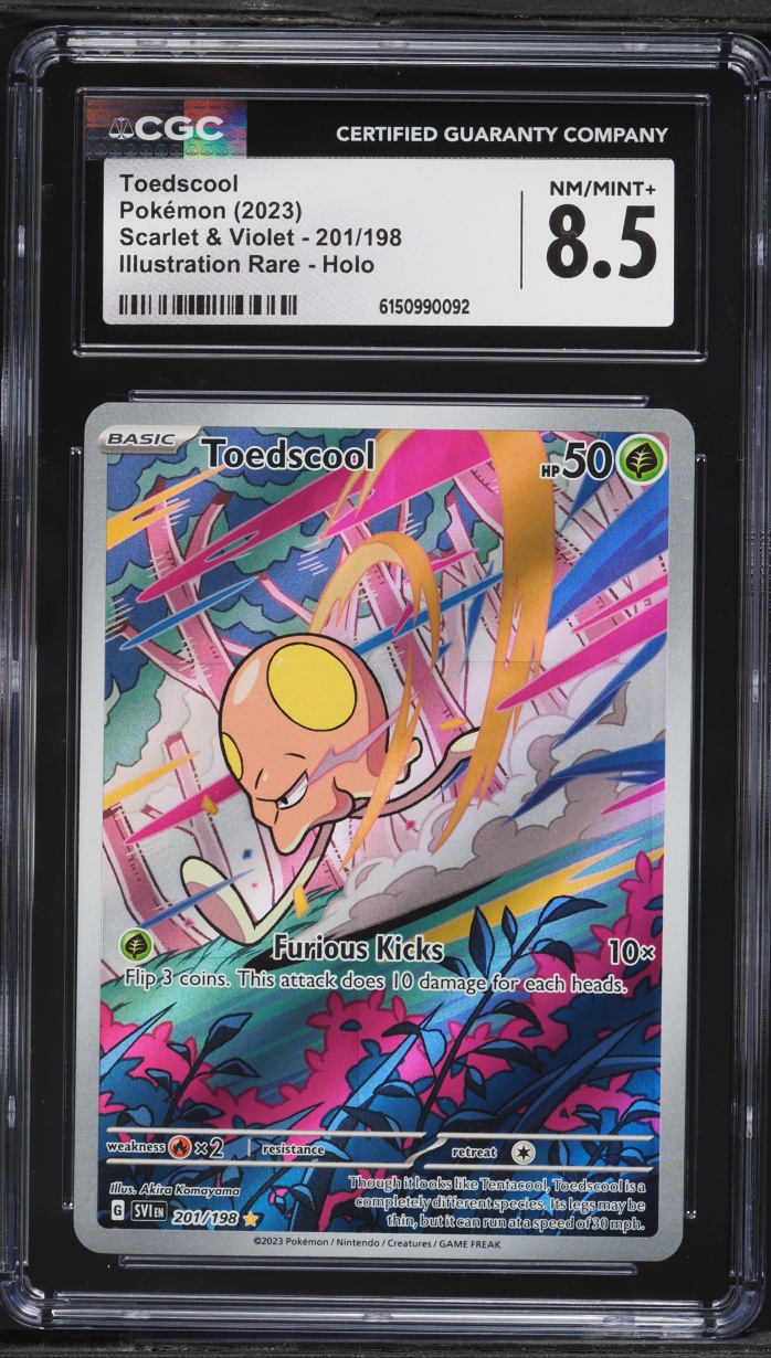 2023 Pokemon Scarlet & Violet IR Toedscool #201 CGC 8.5 NM-MT+