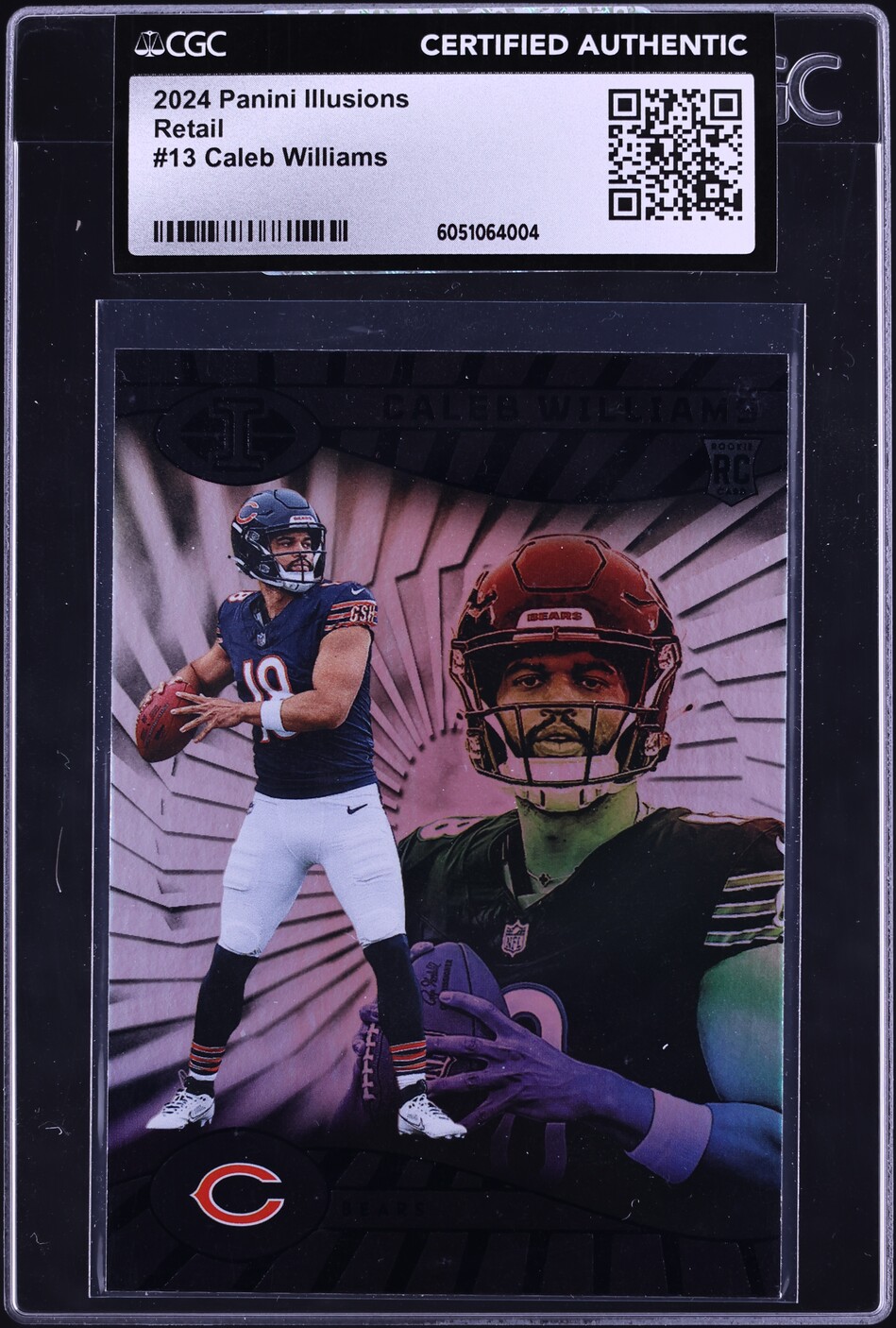 2024 Panini Illusions Retail Caleb Williams ROOKIE #13 CGC AUTH