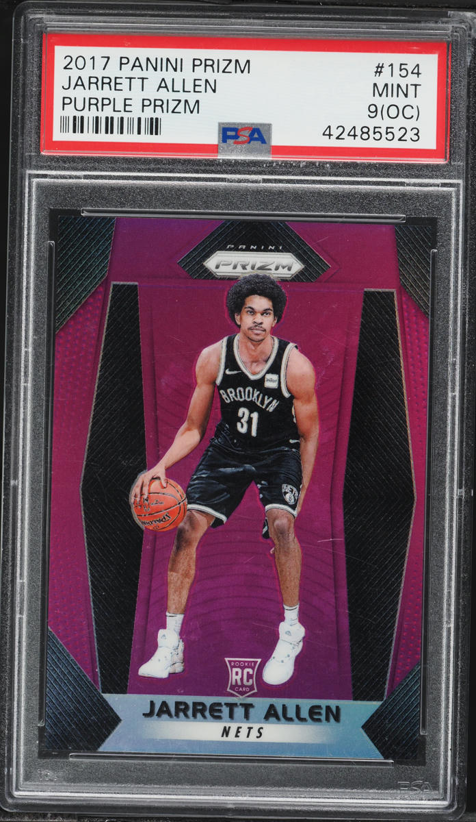2017 Panini Prizm Purple Jarrett Allen ROOKIE /75 #154 PSA 9 OC MINT