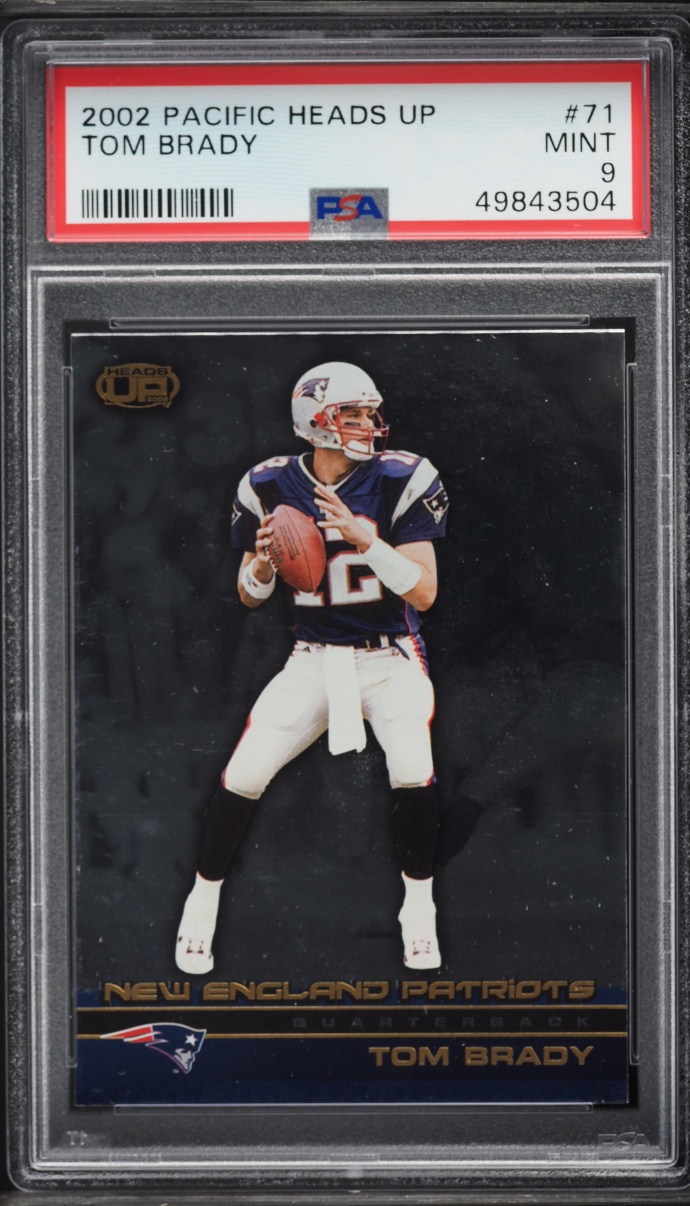 2002 Pacific Heads Up Tom Brady #71 PSA 9 MINT