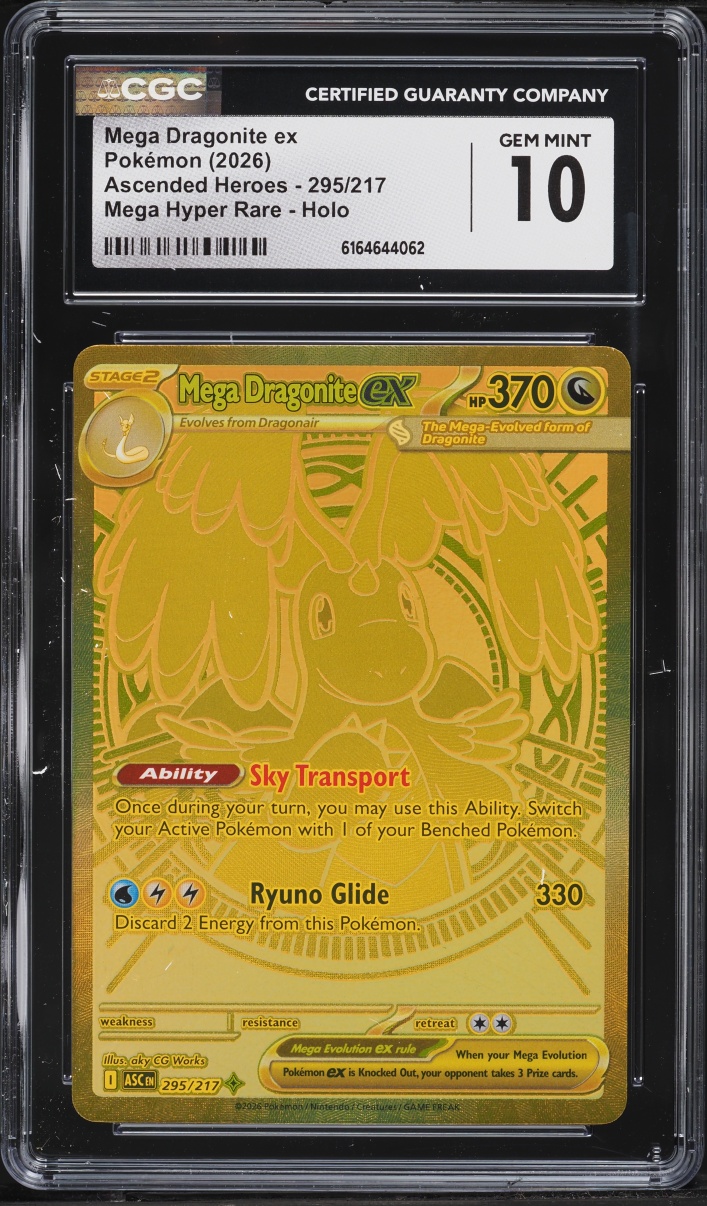 2026 Pokemon Mega Evolution Ascended Heroes MHR Mega Dragonite ex #295 CGC 10 GEM MINT
