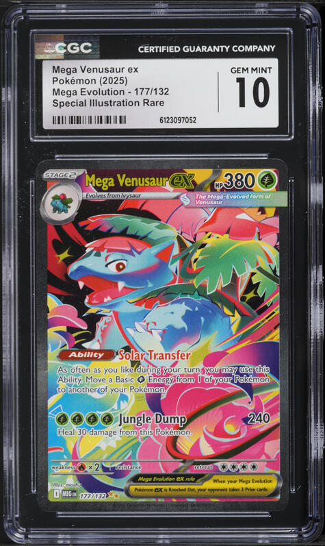 2025 Pokemon Mega Evolution SIR Mega Venusaur ex #177 CGC 10