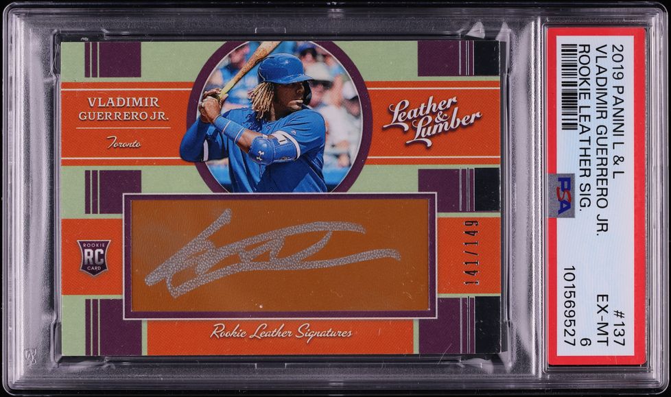 2019 Donruss Optic Purple Vladimir Guerrero Jr. ROOKIE AUTO /125