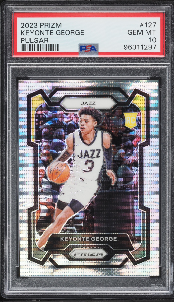 2023 Panini Prizm Pulsar Keyonte George ROOKIE #127 PSA 10 GEM MINT