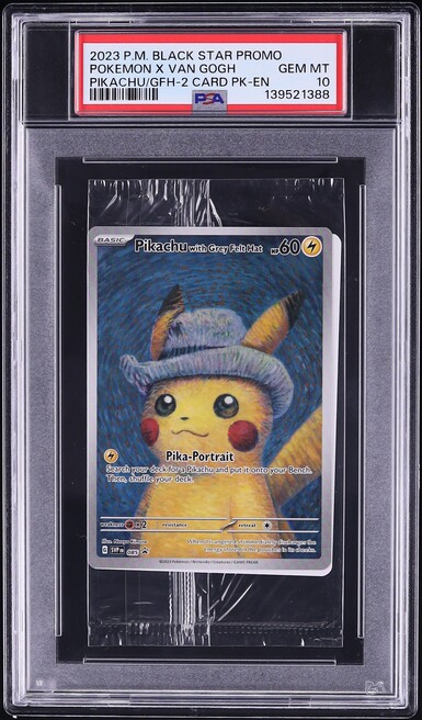 2023 Pokemon SV Promo Sealed Van Gogh Full Art Pikachu With Grey Felt Hat #85 PSA 10 GEM MINT