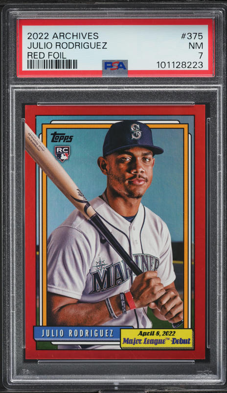 2022 Topps Update Variation Julio Rodriguez SP ROOKIE #US44