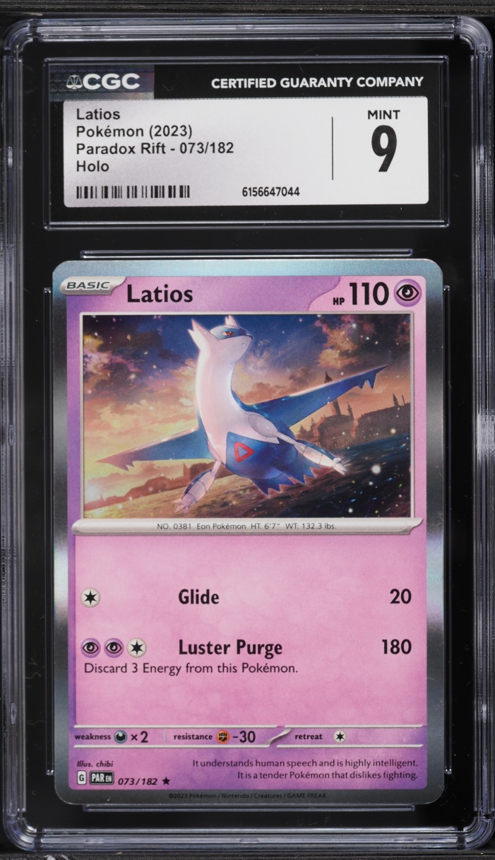 2023 Pokemon Scarlet & Violet Paradox Rift Holo Latios #73 CGC 9 MINT