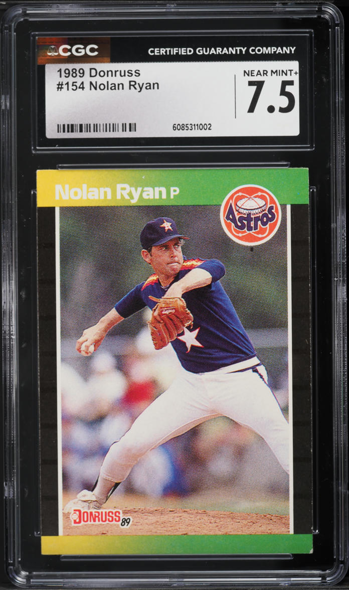 1989 Donruss Nolan Ryan #154 CGC 7.5 NRMT+