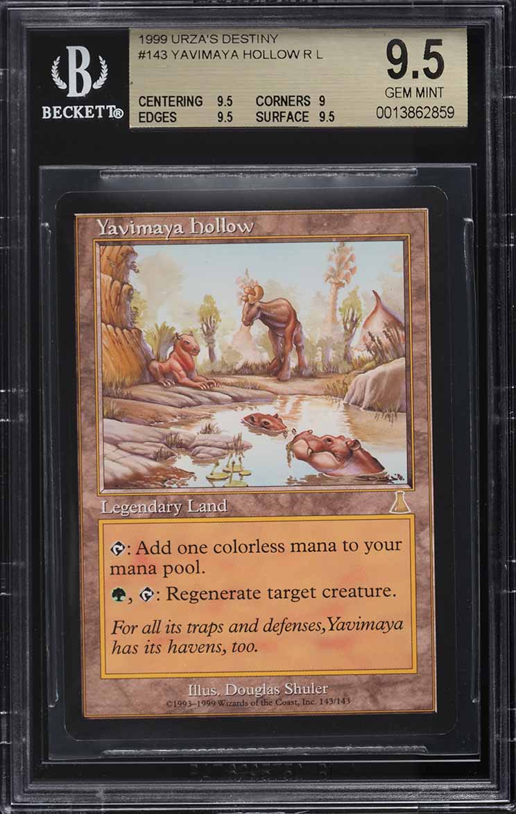 1999 Magic The Gathering MTG Urza's Destiny Yavimaya Hollow R L