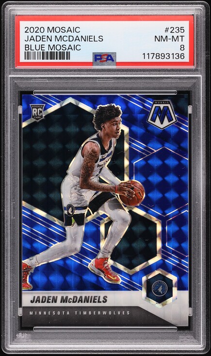 2020 Panini Prizm Fast Break Pink Jaden McDaniels ROOKIE /50 #277