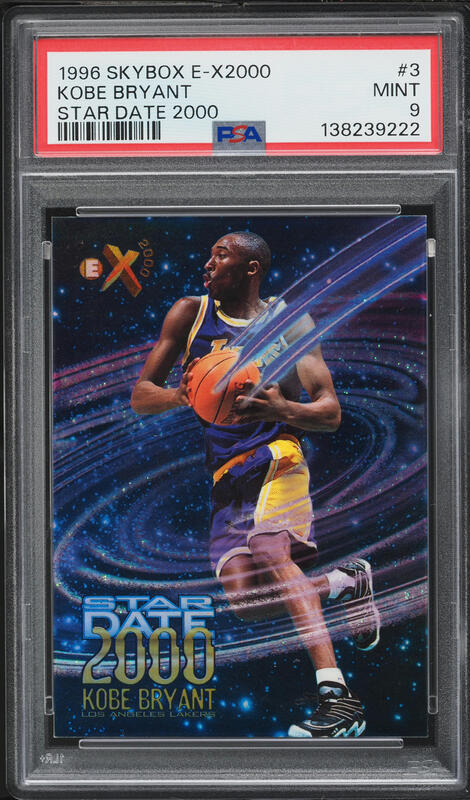 1996 Skybox Z-Force Z-Peat Zebut Kobe Bryant ROOKIE #3 PSA 8 NM-MT