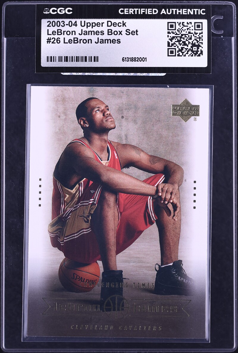 2003 Upper Deck Box Set LeBron James ROOKIE #26 CGC AUTH