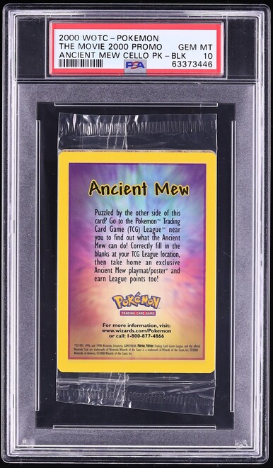 2000 Pokemon The Movie Promo Cello Pack Ancient Mew PSA 10 GEM
