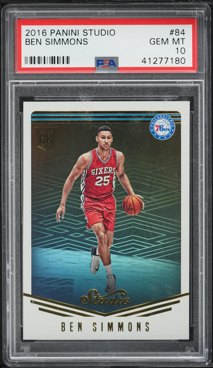 2016 Panini Studio Ben Simmons ROOKIE #84 PSA 10 GEM MINT
