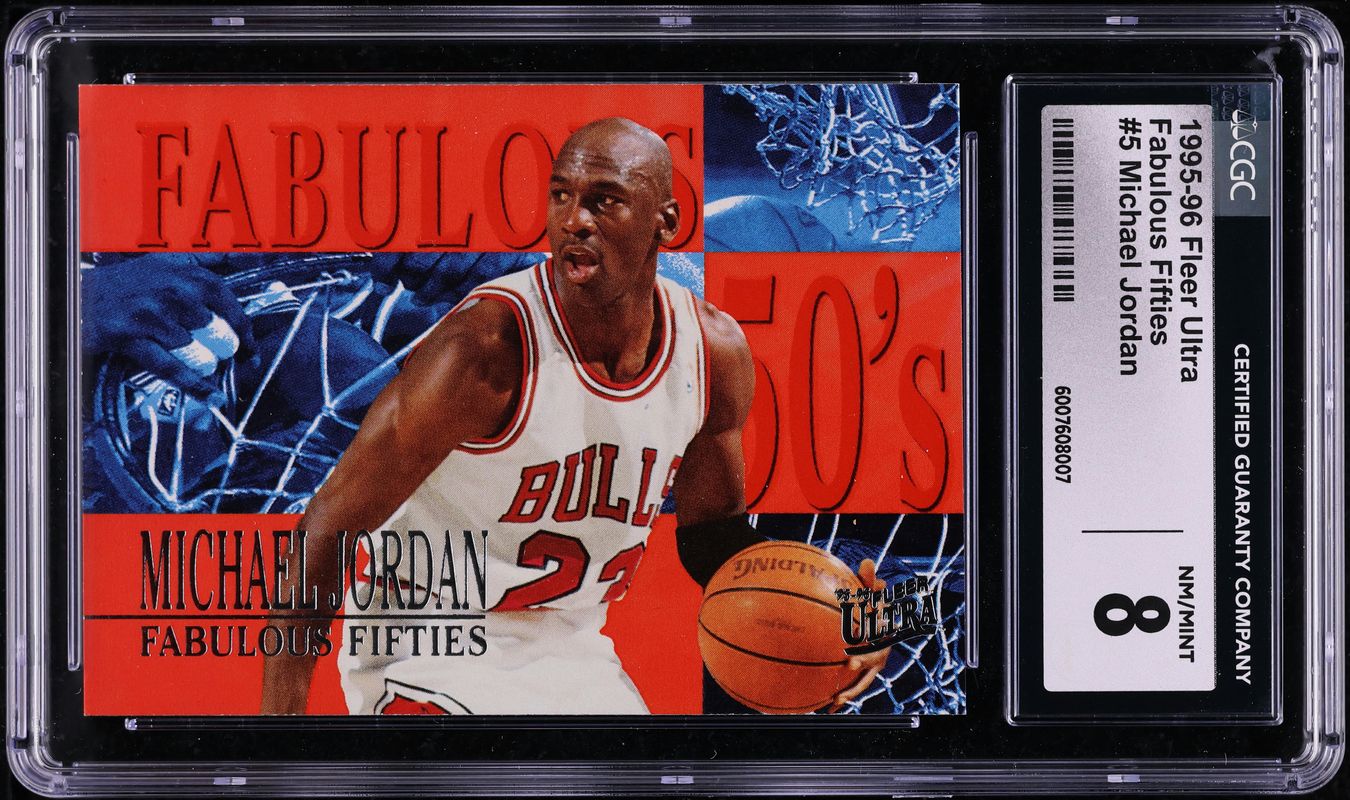 1995 Ultra Fabulous Fifties Michael Jordan #5 CGC 8 NM-MT