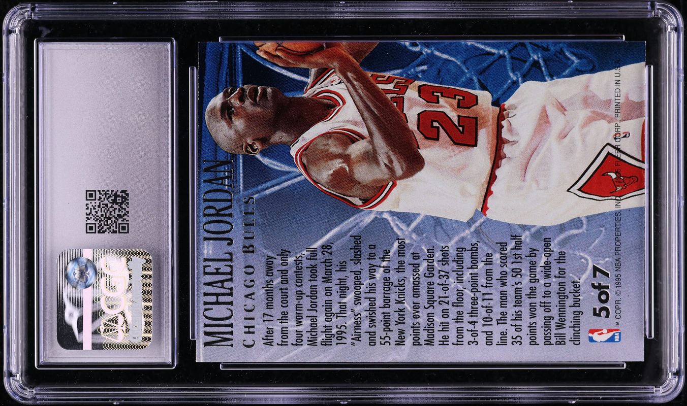 1995 Ultra Fabulous Fifties Michael Jordan #5 CGC 8 NM-MT