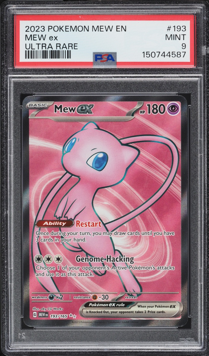 2023 Pokemon Scarlet & Violet 151 Full Art Mew EX #193 PSA 9 MINT