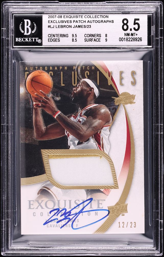 Lot(3) 2007 Exquisite LeBron James PATCH AUTO w/ Signed Box  display picture 1