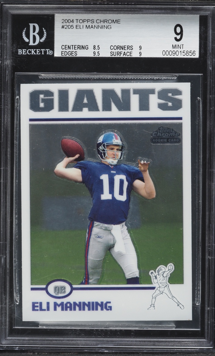 2004 Topps Chrome Eli Manning ROOKIE #205 BGS 9 MINT