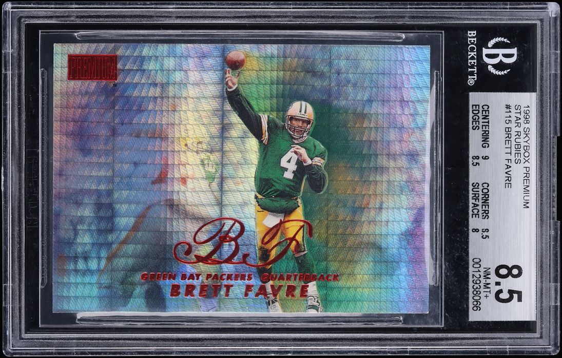 1998 Skybox Premium Star Rubies Brett Favre /50 #115 BGS 8.5 NM-MT+
