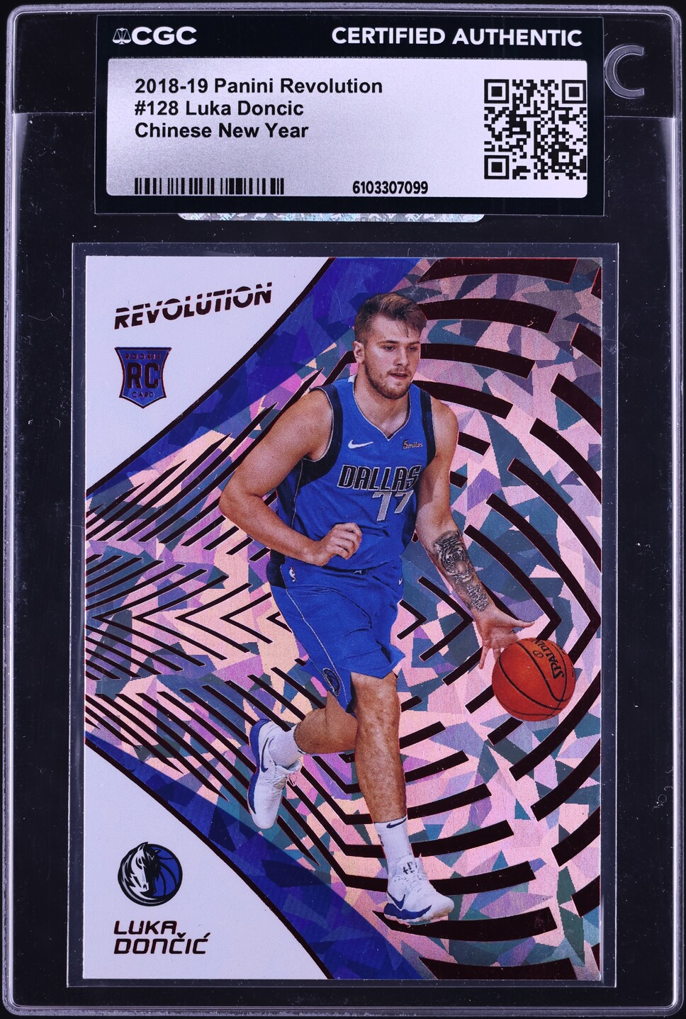 2018 Panini Revolution Chinese New Year Luka Doncic ROOKIE #128 CGC AUTH