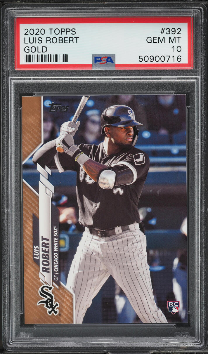 2020 Topps Gold Luis Robert ROOKIE /2020 #392 PSA 10 GEM MINT