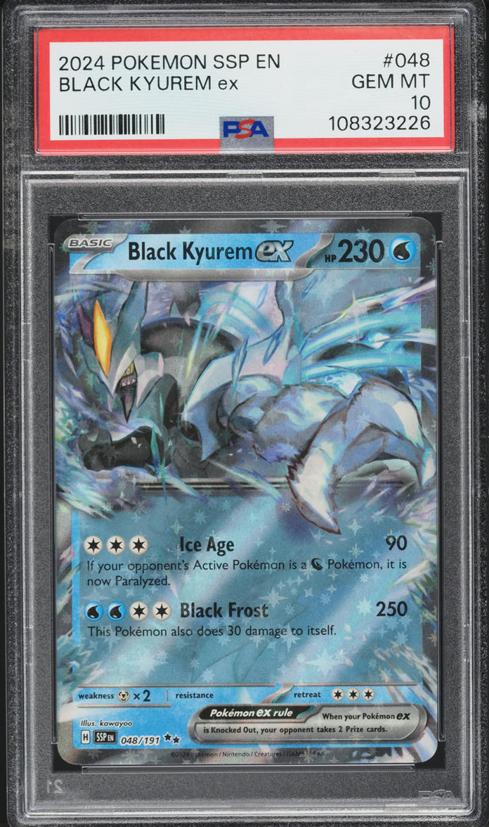 2024 Pokemon Scarlet & Violet Surging Sparks Black Kyurem ex #48 PSA 10 GEM MINT