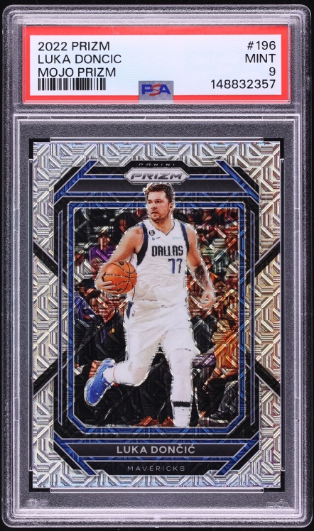 2022 Panini Prizm Mojo Luka Doncic /25 #196 PSA 9 MINT