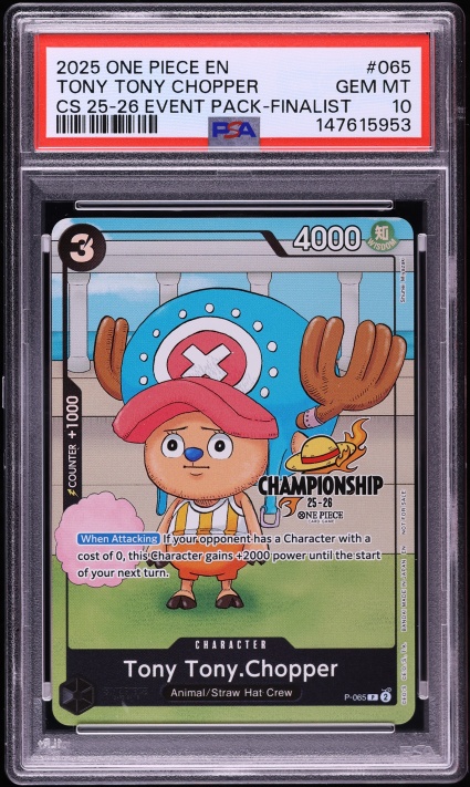 2025 One Piece Japanese Promo Tony Tony Chopper #P-101 CGC 10 GEM
