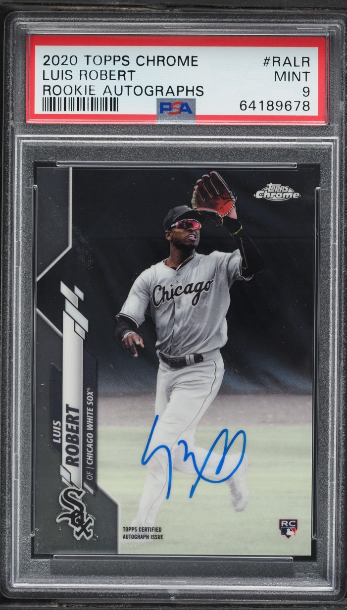 2020 Topps Chrome Luis Robert ROOKIE AUTO #RA-LR PSA 9 MINT
