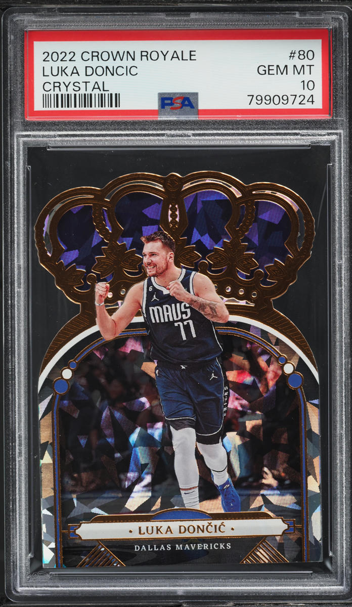 2022 Crown Royale Crystal Luka Doncic #80 PSA 10 GEM MINT