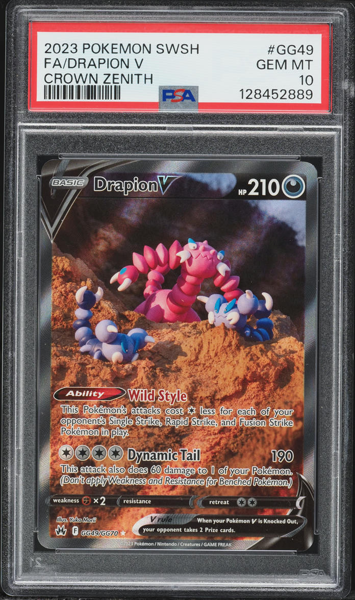 2023 Pokemon Sword & Shield Crown Zenith Drapion V #GG4 PSA 10 GEM MINT