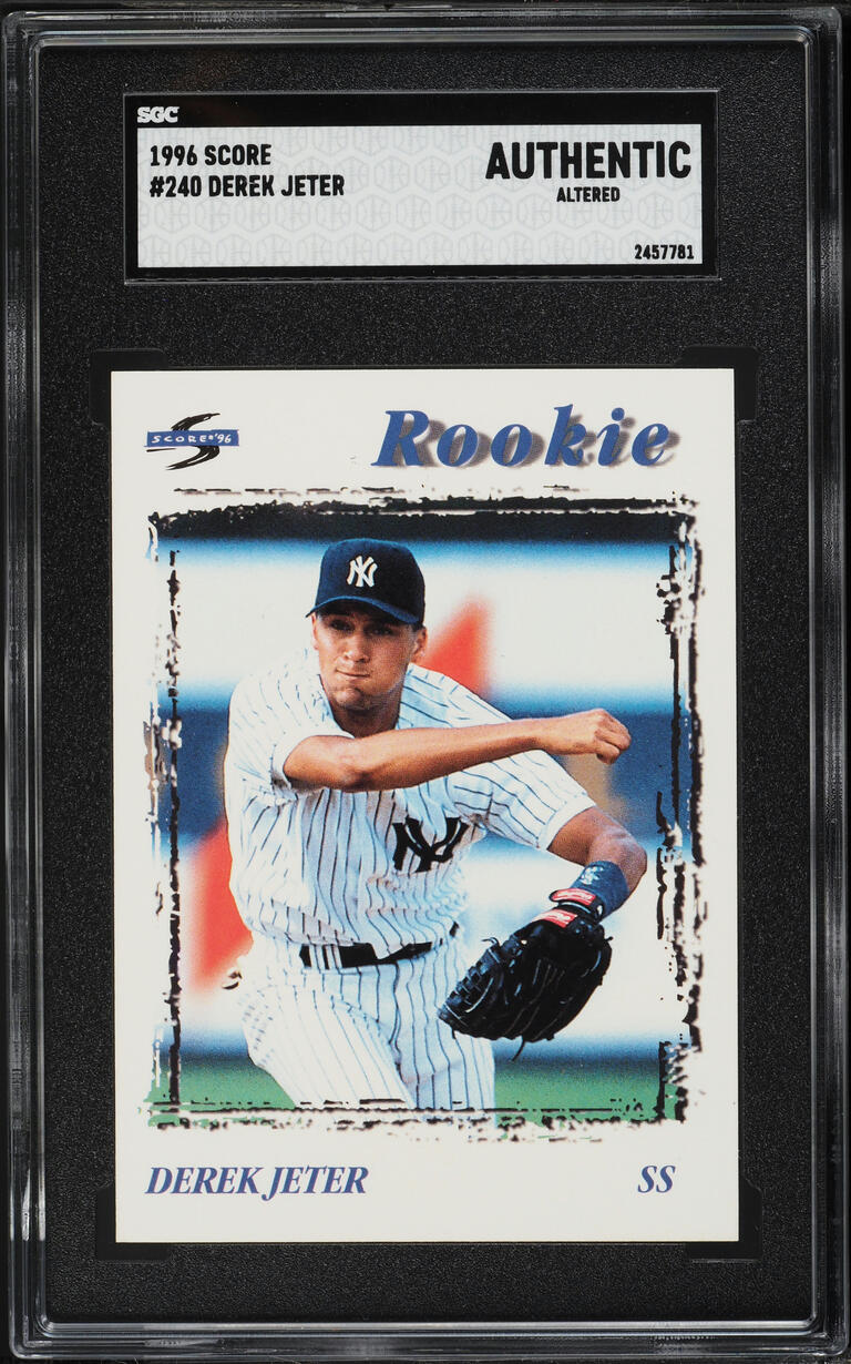 1996 Score Derek Jeter ROOKIE #240 SGC AUTH