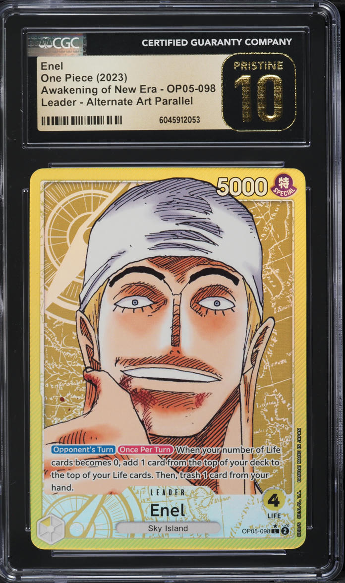 2023 One Piece Awakening Of New Era Alt Art Enel #OP05-098 CGC 10 PRISTINE