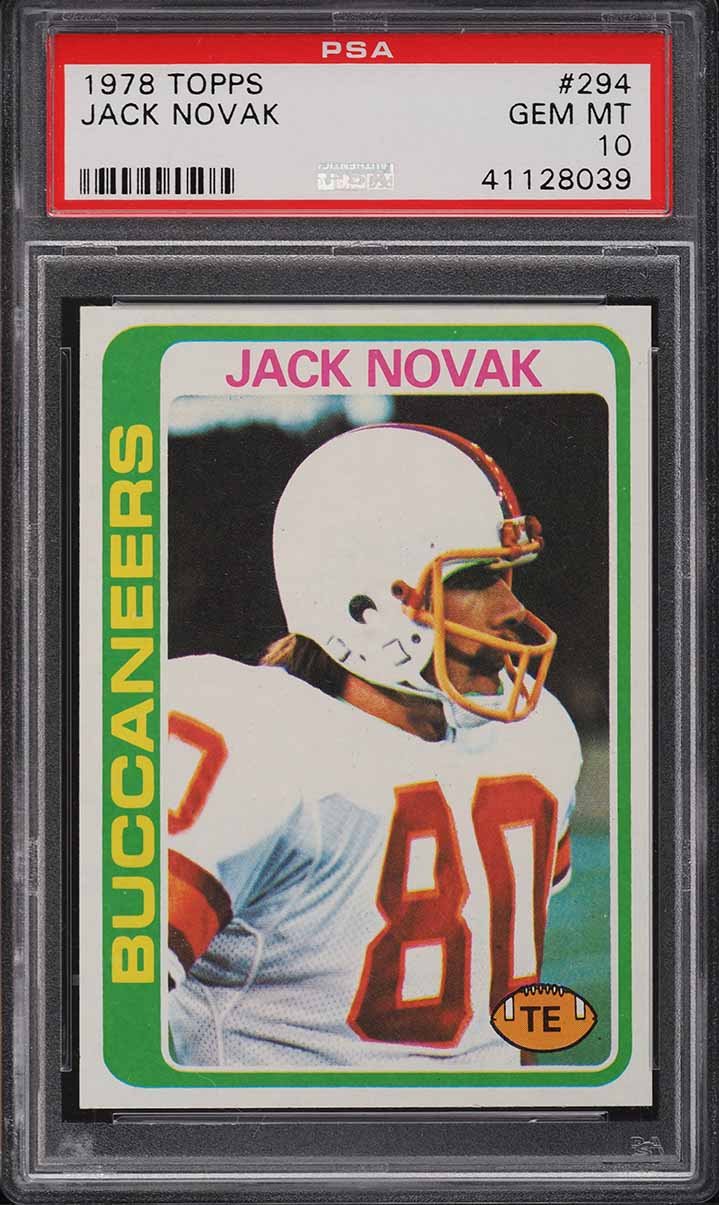 1978 Topps Football Jack Novak #294 PSA 10 GEM MINT