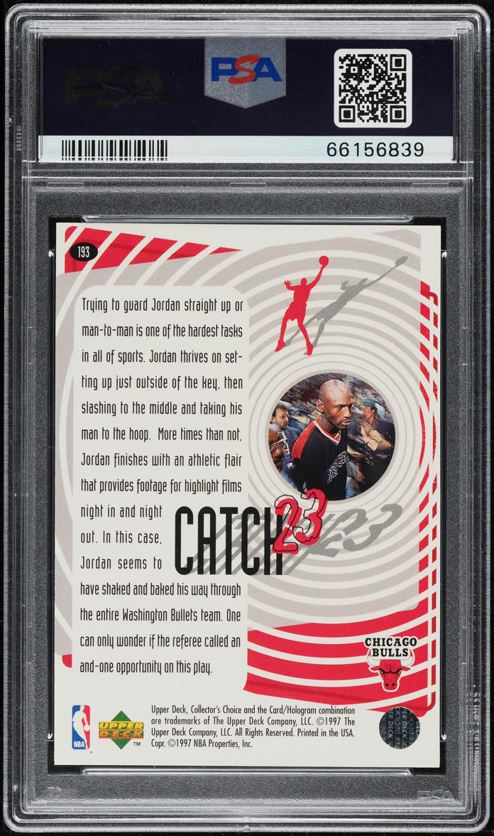 1997 Collector's Choice Catch 23 Michael Jordan #193 PSA 10 GEM MINT