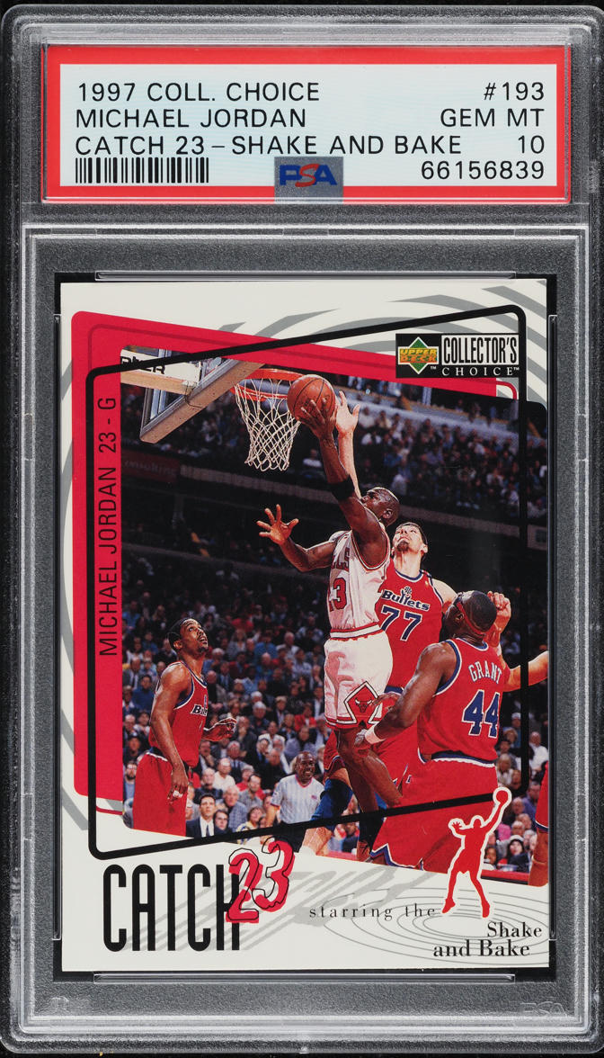 1997 Collector's Choice Catch 23 Michael Jordan #193 PSA 10 GEM MINT