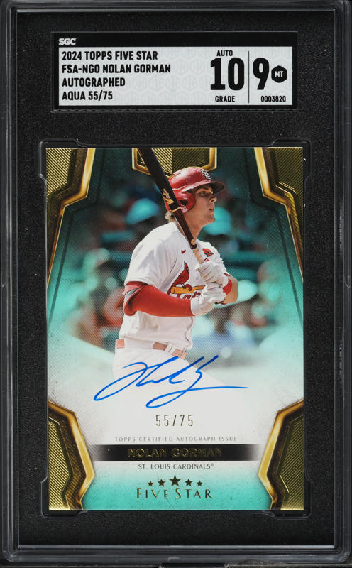 2023 Topps Dynasty Design Variation Gold Nolan Gorman RC PATCH