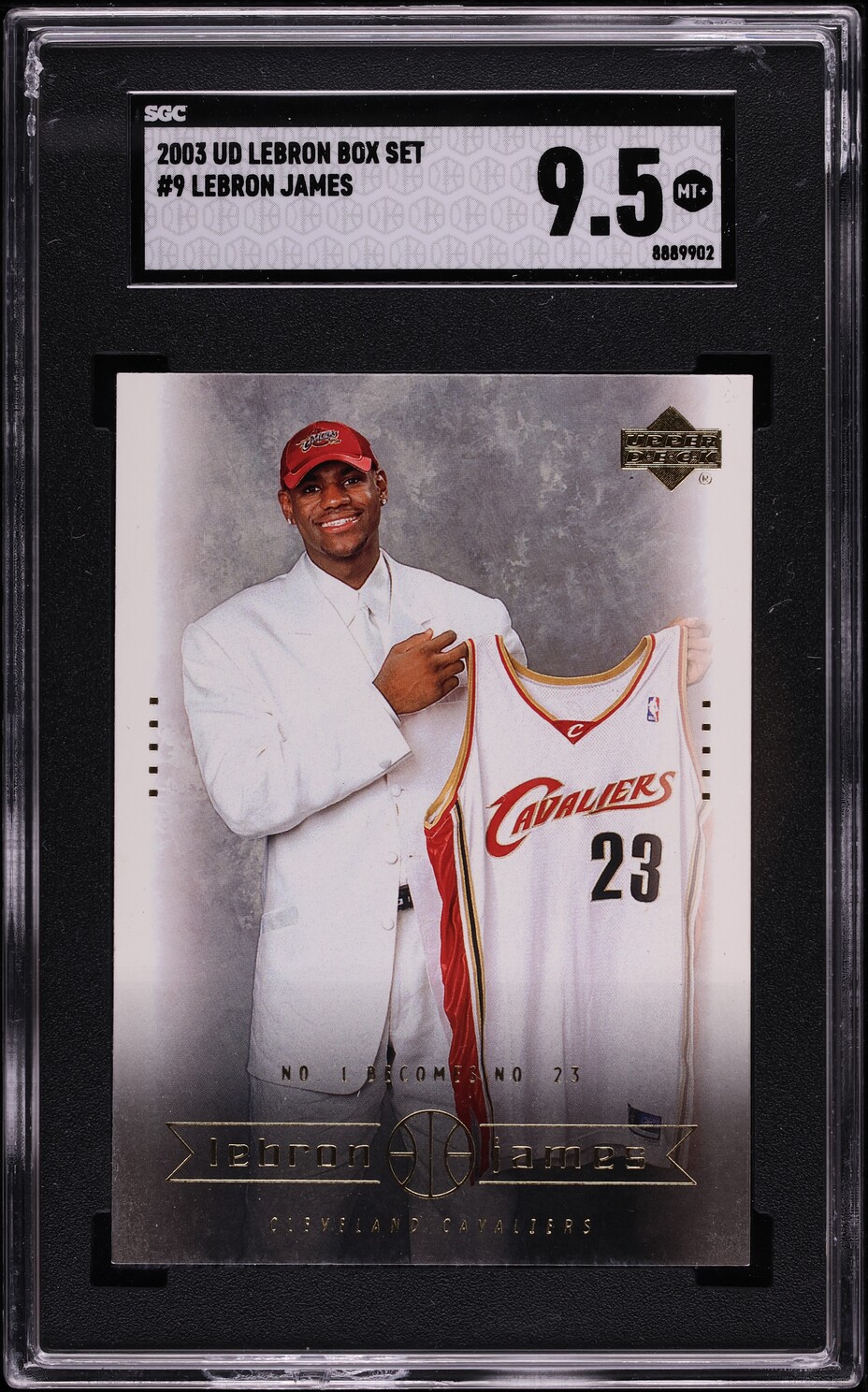 2003 Upper Deck Box Set LeBron James ROOKIE #9 SGC 9.5 MINT+
