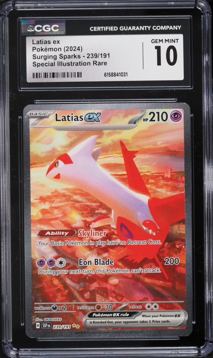 2024 Pokemon Scarlet & Violet Surging Sparks SIR Latias EX #239 CGC 10 GEM MINT