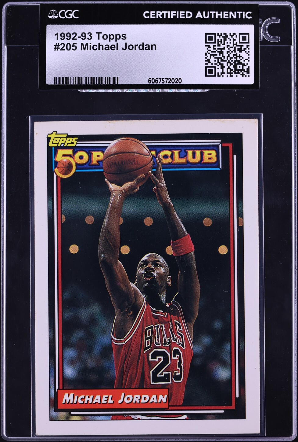 1992 Topps Basketball Michael Jordan #205 CGC AUTH