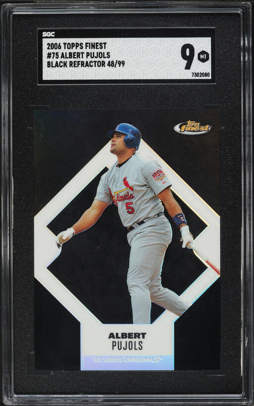 2025 Panini Prizm Purple Albert Pujols /149 #97 CGC AUTH on