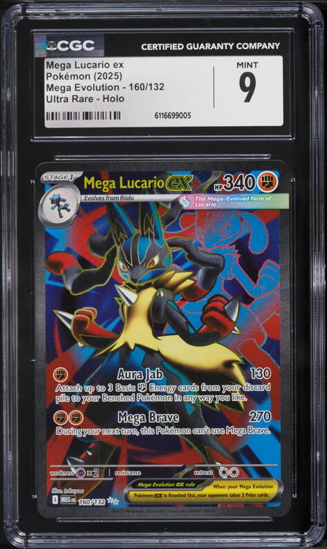 2025 Pokemon Japanese Mega Brave Special Art Rare Mega Lucario EX